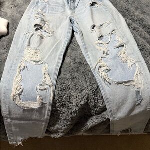 Distressed Light Blue Women's Jeans